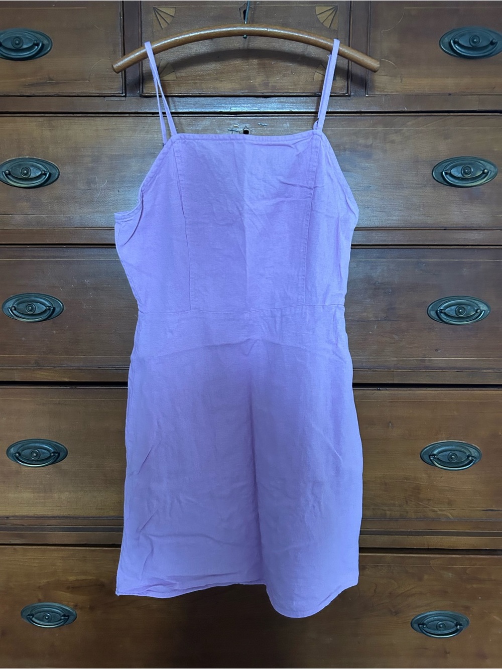 bp Lavender Spaghetti-Strap Mini Dress